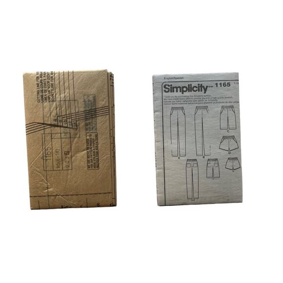 Simplicity 1165 Misses Slim Pull-On Pants, Shorts in 2 Styles Easy Sew Size: R5 - Picture 4 of 5